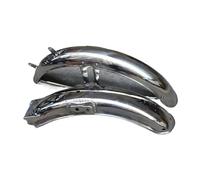 TOPOLVLCKC Guardabarros Delantero/trasero Metal Para Motocicleta Para Lifan Para Jialing Para H&onda CG125 CG150 DY125 CDI125 HJ125 Protector contra salpicaduras de motocicleta(And Rear)