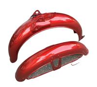 TOPOLVLCKC Guardabarros Delantero Y Trasero De Metal Para Motocicleta Para Jialing JL70 C70 De 70 Cc Protector contra salpicaduras de motocicleta(Red)