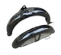 TOPOLVLCKC Guardabarros Delantero Y Trasero De Metal Para Motocicleta Para Jialing JL70 C70 De 70 Cc Protector contra salpicaduras de motocicleta(Black)