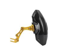 TOPOLVLCKC Guardabarros trasero de aleación de aluminio ajustable motocicleta para C&FMOTO para Y&amaha H&onda Protector contra salpicaduras de motocicleta(Gold)