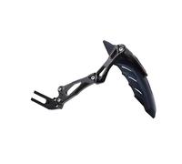 TOPOLVLCKC Guardabarros Trasero Universal Ajustable De Fibra De Carbono Para Motocicleta Para Y&amaha MT-07 09 Protector contra salpicaduras de motocicleta(Black)