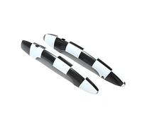 TOPOLVLCKC Juego De 2 Pegatinas Para Manija De Puerta De M&ini C&ooper S JCW F56 F57, Color Negro Brillante, Accesorios Exteriores Para Estilizar El Coche. Manijas Puerta(Big Checker,With Hole and Lig
