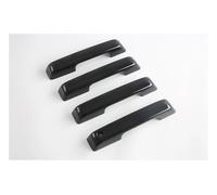 TOPOLVLCKC Manija De Puerta De Fibra De Carbono ABS Para F150 F-150 Raptor 2021 2022 2023, Cubierta De Cuenco, Accesorios De Decoración Exterior De Carrocería Manijas Puerta(1 Keyhole Black)