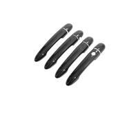 TOPOLVLCKC Manijas De Fibra De Carbono Para Puertas De Coche O Cubiertas Cromadas Brillantes Para R&enault Megane II MK2 2003-2008, Accesorios Para Coche. Manijas Puerta(T Handle 1 Keyhole)