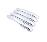 TOPOLVLCKC Manijas De Fibra De Carbono Para Puertas De Coche O Cubiertas Cromadas Brillantes Para R&enault Megane II MK2 2003-2008, Accesorios Para Coche. Manijas Puerta(Q 1 Button 4 Door)