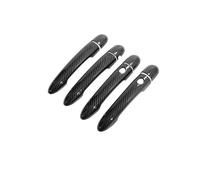 TOPOLVLCKC Manijas De Fibra De Carbono Para Puertas De Coche O Cubiertas Cromadas Brillantes Para R&enault Megane II MK2 2003-2008, Accesorios Para Coche. Manijas Puerta(P Handle 2 Buttons)