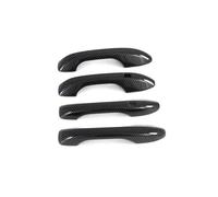TOPOLVLCKC Para Alcazar 2022 2023 2024, Cubierta De Manija De Puerta, Accesorios De Protección Externa De Coche, Pegatina De Fibra De Carbono Cromada Manijas Puerta(2 Buttons Carbon)
