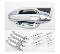 TOPOLVLCKC Para Chery Tiggo 5x3 4 DR 4.0 5.0 MVM X55 Pro 2020~2025, Cubierta De Manija De Puerta De Fibra De Carbono, Pegatina Cromada, Accesorios Antirrayas Manijas Puerta(A 4 Handle 4 Bowl)