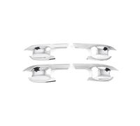 TOPOLVLCKC Para Elantra CN7 2021 2022 2023 Avante I30 Sedán, Cubierta De Manija De Puerta Cromada De Fibra De Carbono Negra Brillante, Accesorio Adhesivo Manijas Puerta(Bowl Chrome)