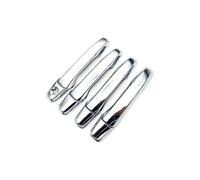 TOPOLVLCKC Para Explorer U502 2011-2018, Cubierta De Manija De Puerta Inteligente Clásica De Carbono Negro, Pegatinas Decorativas Para Coche, Accesorios Exteriores Manijas Puerta(1 Keyhole Chrome)