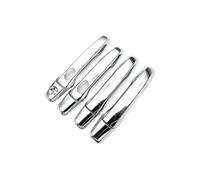 TOPOLVLCKC Para Explorer U502 2011-2018, Cubierta De Manija De Puerta Inteligente Clásica De Carbono Negro, Pegatinas Decorativas Para Coche, Accesorios Exteriores Manijas Puerta(2 Buttons Chrome)