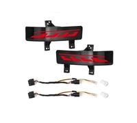 TOPOLVLCKC Para H&onda CR-V 2020-2022 Reflector Parachoques Trasero Luz Freno Señal Giro luz antiniebla del parachoques trasero(Black Surface)