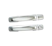 TOPOLVLCKC Para I&nfiniti G37 2008 2009 2010 2011 2012 2013 1 Par De Cubiertas De Manija De Puerta Inteligente Exterior ABS Plateadas Manijas Puerta