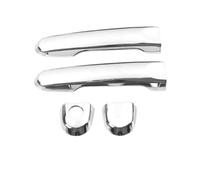 TOPOLVLCKC Para Juke YF15 2010-2019 Para I&nfiniti Para ESQ Accesorio De Modificación De Plástico Para Manija De Puerta, Cubierta De Cuenco, Moldura Estilo Pasta Manijas Puerta(Chrome Single-Hole)