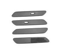 TOPOLVLCKC Para K&ia EV6 Auto Styling Exterior Cubierta De Manija De Puerta De Fibra De Carbono Negra Rayas Decorativas Volante A La Izquierda Manijas Puerta(Black)