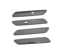TOPOLVLCKC Para K&ia EV6 Auto Styling Exterior Cubierta De Manija De Puerta De Fibra De Carbono Negra Rayas Decorativas Volante A La Izquierda Manijas Puerta(Carbon Fiber)