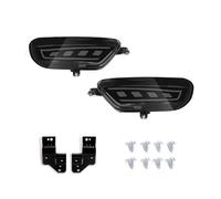 TOPOLVLCKC Para M&azda CX5 CX-5 2017-2021, Parachoques Traser Luzs Freno Luz Giro Reflector Conjunto Lámpara luz antiniebla del parachoques trasero(Black,Model A)