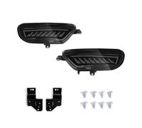 TOPOLVLCKC Para M&azda CX5 CX-5 2017-2021, Parachoques Traser Luzs Freno Luz Giro Reflector Conjunto Lámpara luz antiniebla del parachoques trasero(Black,Model B)