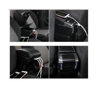 TOPOLVLCKC Para M&azda para Skyactiv para La Versión para CX3 para CX-3 Reposabrazos Caja Brazo Reposabrazos Consola Central Almacenamiento Auto Center Console(Double USB White)