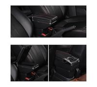 TOPOLVLCKC Para M&azda para Skyactiv para La Versión para CX3 para CX-3 Reposabrazos Caja Brazo Reposabrazos Consola Central Almacenamiento Auto Center Console(Single Black Red)