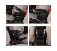 TOPOLVLCKC Para M&azda para Skyactiv para La Versión para CX3 para CX-3 Reposabrazos Caja Brazo Reposabrazos Consola Central Almacenamiento Auto Center Console(Double USB Black Red)