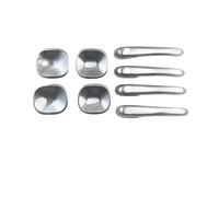 TOPOLVLCKC Para M&ercedes B&enz Istana MB100 Tipo Cromo Plata Manijas De Puerta Cubiertas De Tazón Exterior Protección Contra Rayaduras Pegatinas Para Autos Accesorios Manijas Puerta(Handle and bowl)