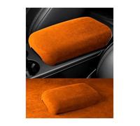 TOPOLVLCKC Para P&orsche 2018-2023 Alcantara Reposabrazos Central Tapa Superior Exterior Cubierta De Carcasa Panel Protector Auto Center Console(Orange)