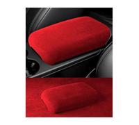 TOPOLVLCKC Para P&orsche 2018-2023 Alcantara Reposabrazos Central Tapa Superior Exterior Cubierta De Carcasa Panel Protector Auto Center Console(Red)