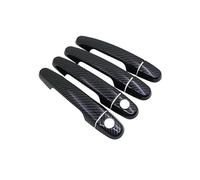 TOPOLVLCKC Para Peugeot 108 2015~2021, Cubierta De Manijas De Puerta De Coche De Fibra De Carbono O Cromo Brillante, Juego De Molduras, Accesorios Manijas Puerta(T 2Keyholes 4door)