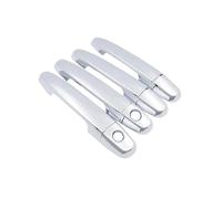 TOPOLVLCKC Para Peugeot 108 2015~2021, Cubierta De Manijas De Puerta De Coche De Fibra De Carbono O Cromo Brillante, Juego De Molduras, Accesorios Manijas Puerta(E 2Keyholes 4door)