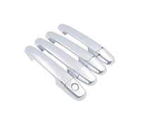 TOPOLVLCKC Para Peugeot 108 2015~2021, Cubierta De Manijas De Puerta De Coche De Fibra De Carbono O Cromo Brillante, Juego De Molduras, Accesorios Manijas Puerta(W 1Keyholes 4door)