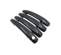TOPOLVLCKC Para Peugeot Partner 2009-2018, 2010-2011, Cubierta De Manija De Fibra De Carbono Cromada, Antiarañazos, Accesorios Para Coche. Manijas Puerta(Y 1Keyhole 2door)