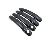 TOPOLVLCKC Para Peugeot Partner 2009-2018, 2010-2011, Cubierta De Manija De Fibra De Carbono Cromada, Antiarañazos, Accesorios Para Coche. Manijas Puerta(R 2Keyholes 4door)