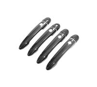 TOPOLVLCKC Para R&enault Clio 3 III 2005~2012, Cubierta De Manija De Puerta Exterior De Fibra De Carbono, Lutecia Euro Clio, Accesorios De Coche, Pegatinas De Estilo. Manijas Puerta(B Carbon 4 Buttons