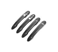 TOPOLVLCKC Para R&enault Clio 3 III 2005~2012, Cubierta De Manija De Puerta Exterior De Fibra De Carbono, Lutecia Euro Clio, Accesorios De Coche, Pegatinas De Estilo. Manijas Puerta(B Carbon 2 Buttons