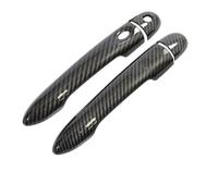 TOPOLVLCKC Para R&enault Clio IV Clio 4 Lutecia 2012 2013 2014 2015 2016 2017 2018 2019 Accesorios Para Coche Cubierta De Manija De Puerta De Fibra De Carbono Manijas Puerta(2Dr 1 key 1 button)