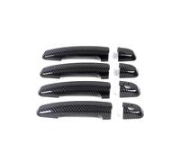 TOPOLVLCKC Para Suzuki Swift Maruti DZire 2011 2012 2013 2014 2015 2016, Manija De Puerta Inteligente Cromada, Cubierta De Coche, Accesorios Protectores, Pegatinas Manijas Puerta(2 Keyhole carbon)