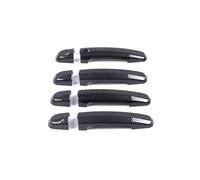 TOPOLVLCKC Para Suzuki Swift Maruti DZire 2011 2012 2013 2014 2015 2016, Manija De Puerta Inteligente Cromada, Cubierta De Coche, Accesorios Protectores, Pegatinas Manijas Puerta(1 Button carbon)
