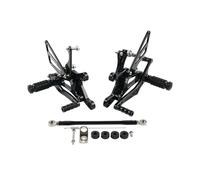 TOPOLVLCKC Pedales de freno para moto Para Yamaha YZF-R6 1999-2002 Estriberas Traseras Ajustables Reposapiés Varilla De Cambio Accesorios Motocicleta
