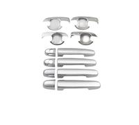 TOPOLVLCKC Pegatinas Decorativas Para Manija De Puerta De Coche, Cromadas Y Plateadas, Para C&orolla Altis 2008, 2009, 2010, 2011, 2012 Y 2013 Manijas Puerta(C Chrome Silver)
