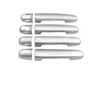 TOPOLVLCKC Pegatinas Decorativas Para Manija De Puerta De Coche, Cromadas Y Plateadas, Para C&orolla Altis 2008, 2009, 2010, 2011, 2012 Y 2013 Manijas Puerta(A Chrome Silver)