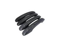 TOPOLVLCKC Pegatinas Para Manija De Puerta De Fibra De Carbono Cromada Plateada Y Negra Brillante Para R&enault Kangoo MK3 2020-2025, Accesorios Exteriores Para Coche. Manijas Puerta(Carbon Fiber 4 Do