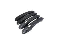 TOPOLVLCKC Pegatinas Para Manija De Puerta De Fibra De Carbono Cromada Plateada Y Negra Brillante Para R&enault Kangoo MK3 2020-2025, Accesorios Exteriores Para Coche. Manijas Puerta(Carbon Fiber 2 Sm