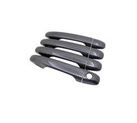 TOPOLVLCKC Pegatinas Para Manija De Puerta De Subaru, Forester, SJ 2013, 2014, 2015, 2016, 2017, 2018, Accesorios Exteriores De Coche, Fibra De Carbono Cromada. Manijas Puerta(Carbon no button)