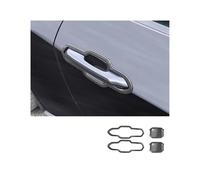 TOPOLVLCKC Tira De Moldura Para Manija De Puerta Exterior De Coche, Protector De Cuenco, Pegatina, Compatible Con Mustang 2024-2025, TAJIAN Manijas Puerta(Carbon Fiber)