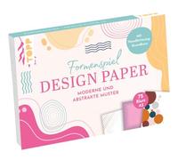 TOPP Design Paper A5 - Juego de Cartas (75 Papeles de diseño (DIN A5, 220 g/m²), 25 diseños, 16 páginas, Curso básico de Escritura a Mano, Tapa Blanda