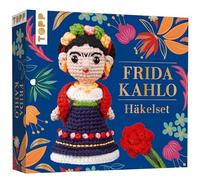 TOPP Frida Kahlo - Kit de ganchillo con instrucciones y material para Frida Kahlo y pinza para el pelo (14 cm), color blanco