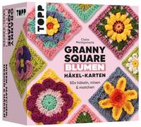 TOPP Granny Square Blumen Häkel-Karten (Deutsche Ausgabe): 50x häkeln, Mixen und Matchen. Mit Häkelschrift und Foto zu jedem Granny Square und praktischem So-geht's-Booklet