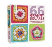 TOPP Juego de 66 tarjetas de Granny Squares: tarjetas geniales, otras formas y diversión de ganchillo. Cada abuela tiene una foto y un crochet. Incluye un práctico folleto técnico