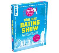TOPP Krimi al dente - Fatal Fechado Show: Problemas en el paraíso. para 4-8 Personas. con Etiquetas para Nombres, Cuadernos de Rollos, Recetas y Consejos de decoración y Disfraces para una Cena de